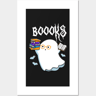 Copy of Halloween Books Librarian English Teacher Reader Reading Posters and Art